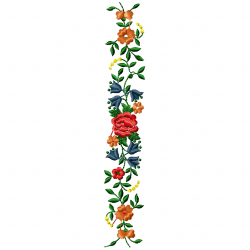 Flowers And Tree Embroidery Design 3